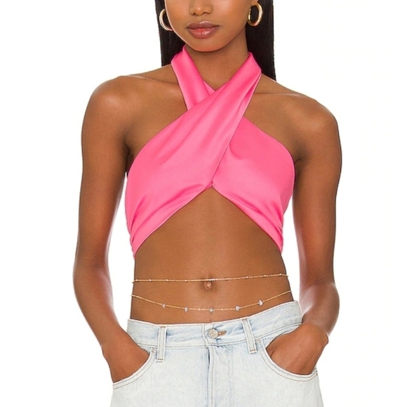 Superdown Alondra Halter Wrap top - Picture 1 of 14